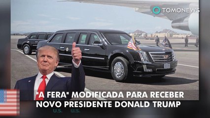 "A fera", limusine presidencial foi modificada para a posse de Donald Trump.