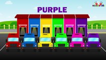 Learn Colors with Dump Trucks for Children & Color Garage Animation : Videos for Kids