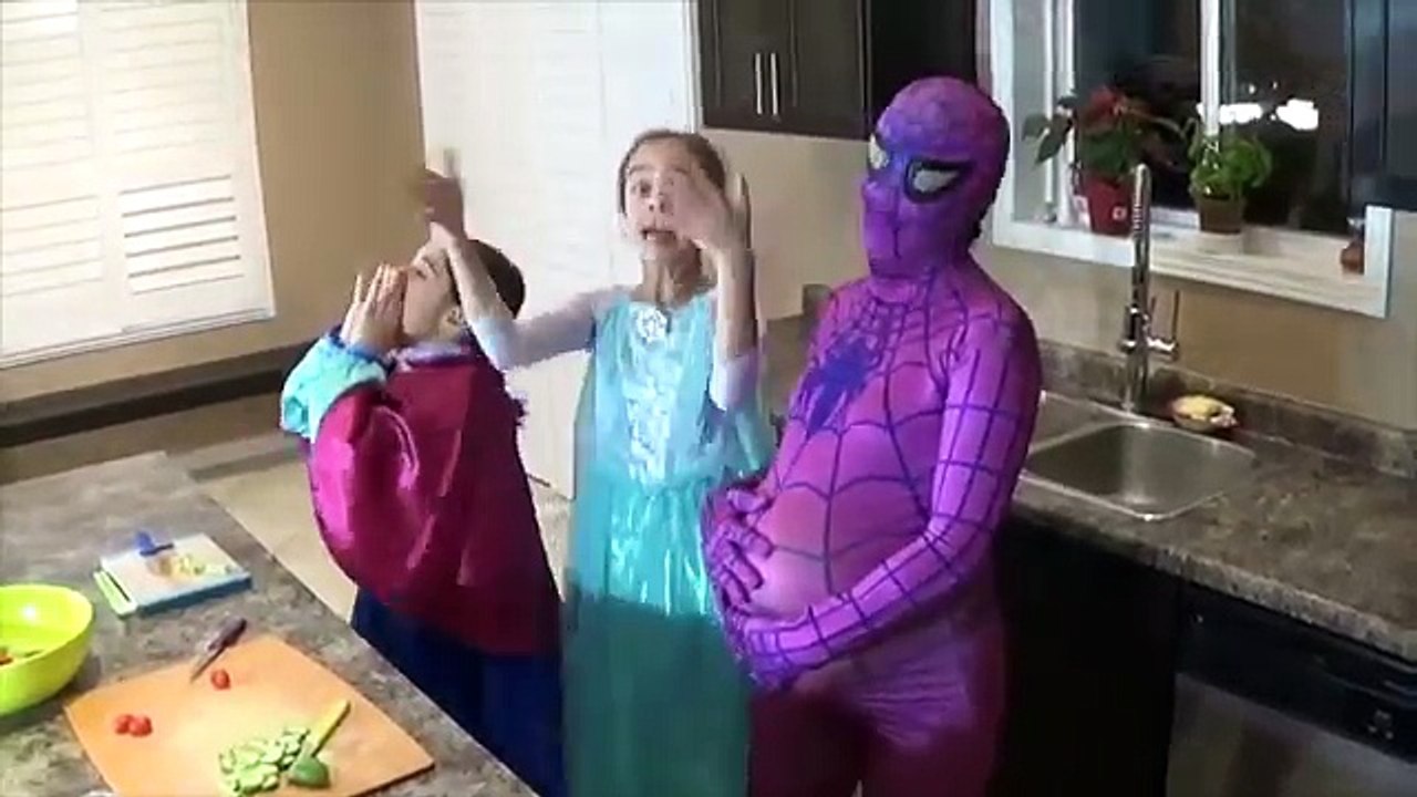 Супергерои ForReal Сборники Беременных Розовый Человек-Паук Человек-Паук Замороженные Elsa Малефисента Шалость