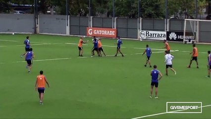 Boca Juniors Players Fight In Training
