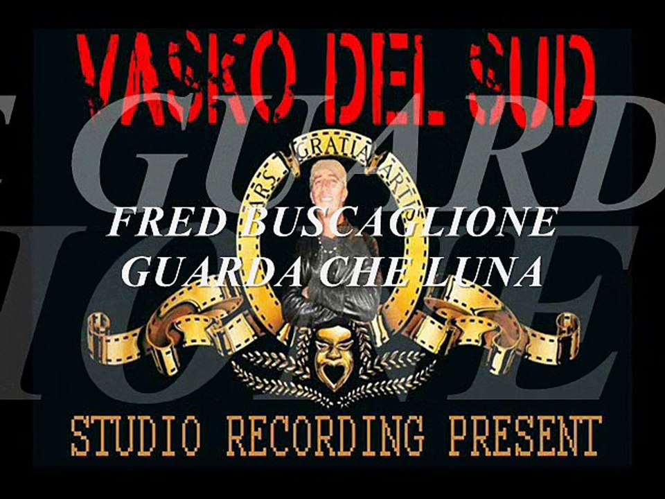 FRED BUSCAGLIONE GUARDA CHE LUNA STRUMENTALE KARAOKE BY VASKO DEL SUD SING TRIBUTE