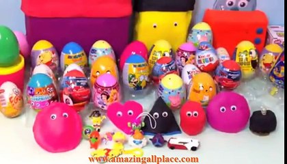 80 Surprise eggs, Маша и Медведь Kinder Surprise Mickey Mouse Disney Pixar Cars 2