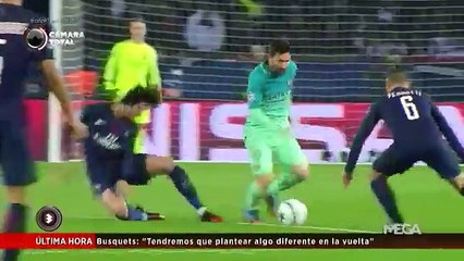 Lionel messi, hundido tras perder el balón que acaba en el 2-0 del PSG