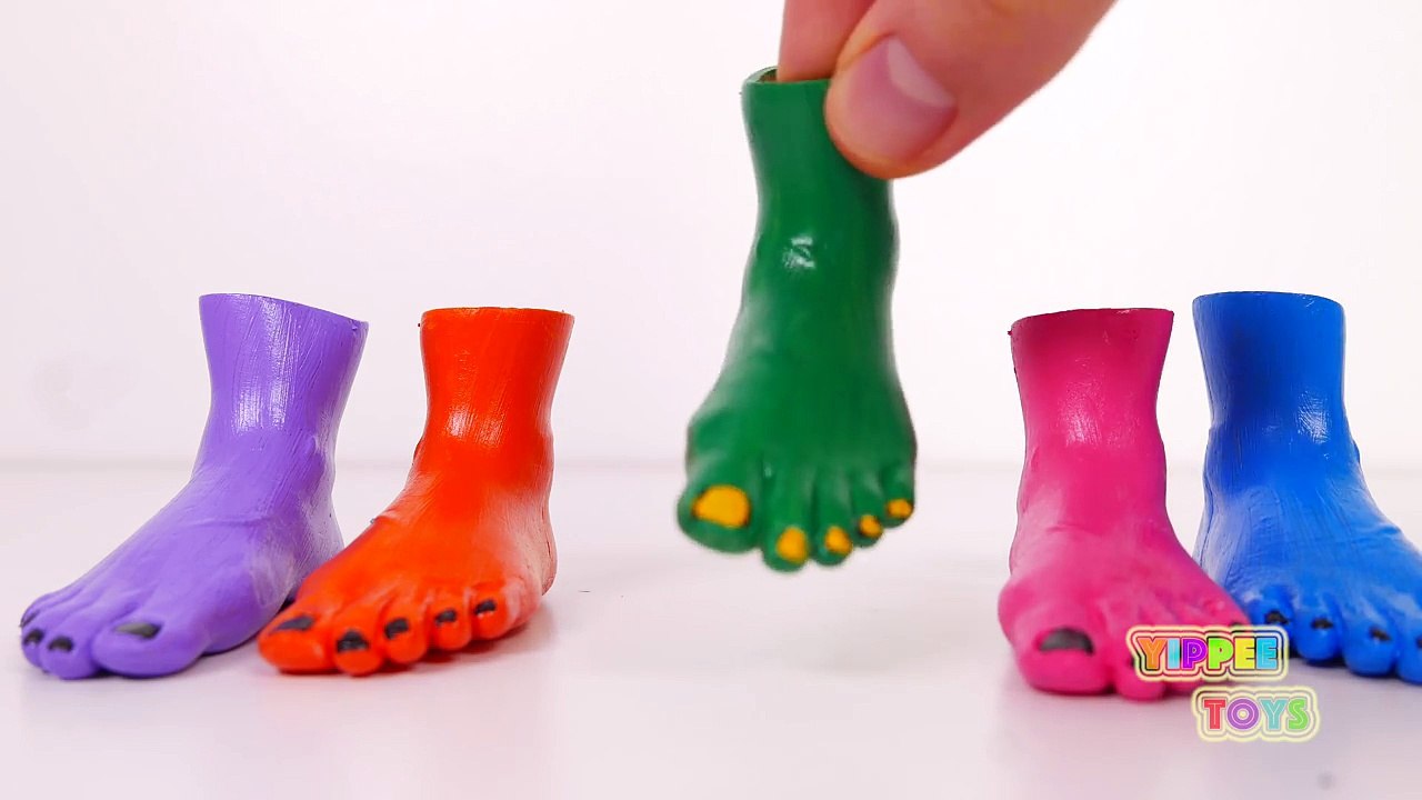 Learn Colors with Toes Feet and Nursery Rhymes for Kids