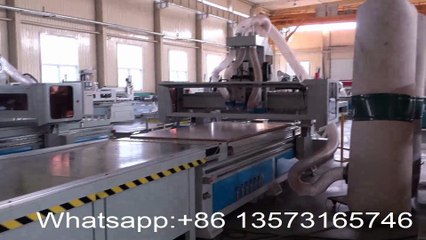 Loading CNC woodworking center