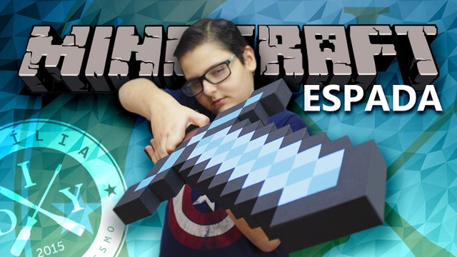ESPADA MINECRAFT - DECORAÇÃO DE FESTA INFANTIL - FAMÍLIA DIY