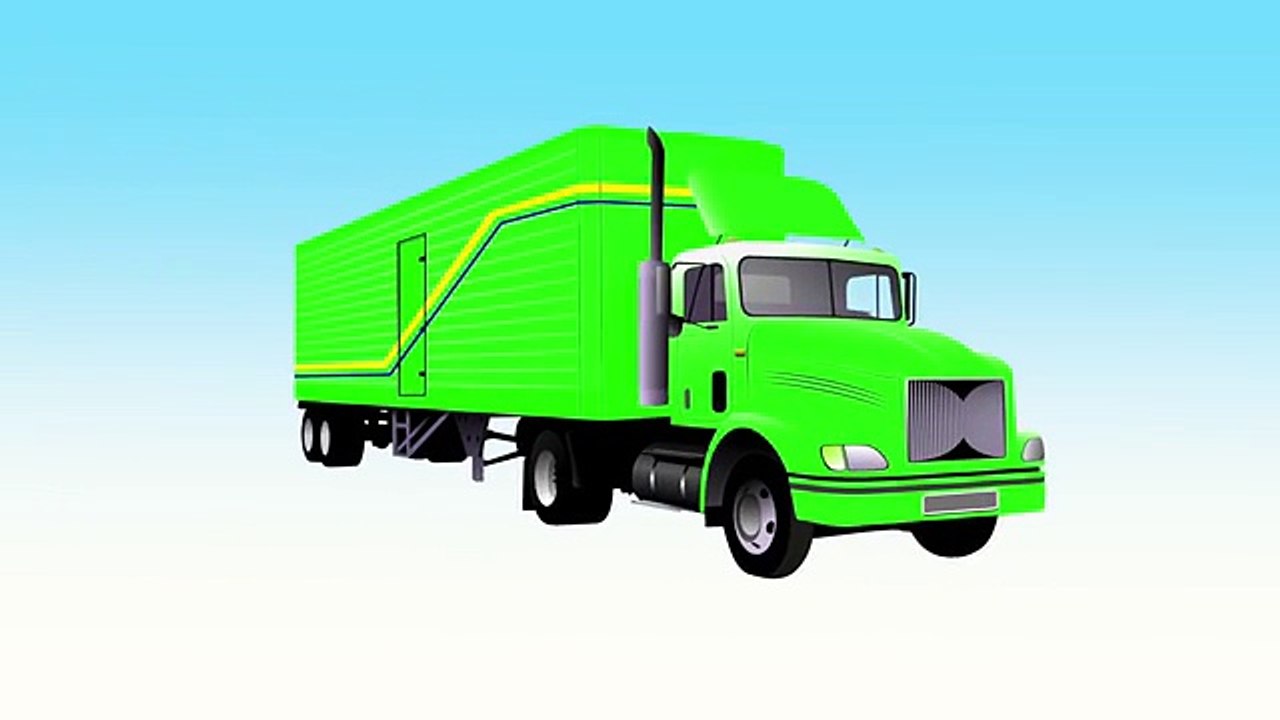 Counting Trucks for Kids | Learn Colors & Numbers | Animated Surprise Eggs filled with Colours