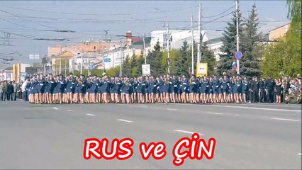 Rus ve Çin Kadın Ordu Geçitleri
