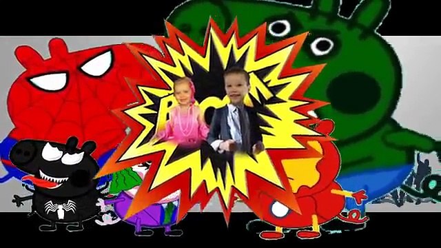 Мисс Кэти и мистер Макс Семья пальчиков Свинка Пеппа Халк Джокер Спайдермен Веном Железный человек