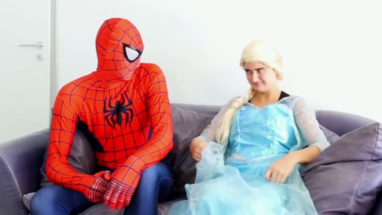 Bad Baby Frozen Elsa, Spiderman, Joker Loses His Clothes, Real Life Superhero Movie