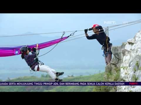 Wisata Esktrem - Menikmati Bandung dengan Hammocking di Puncak Tebing Padalarang - NET24