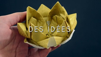 DIY - Pliez une serviette en forme de fleur de lotus