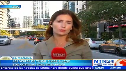 Gobierno Federal debe casi 1.500.000 dólares a Palm Beach por la seguridad en constantes visitas de Trump a su casa de d