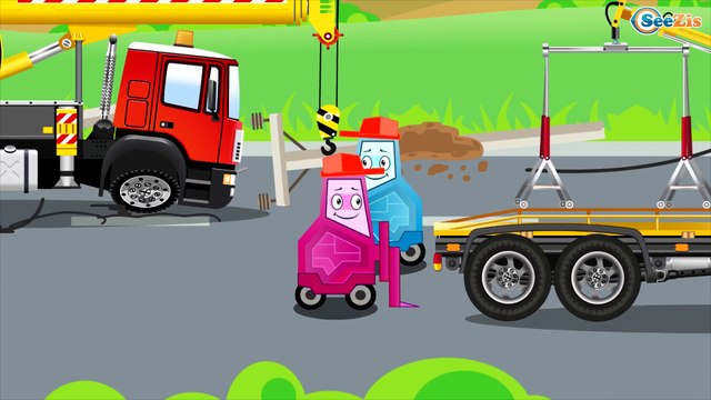 Bajki po polsku dla dzieci - Koparka, Ciężarówka i Żuraw | Kolekcja kreskówek 1 godzina dla dzieci