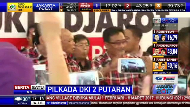 Ahok-Djarot Temui Pendukung di Rumah Lembang