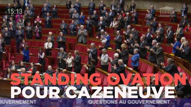 Standing ovation pour Cazeneuve à l'Assemblée nationale