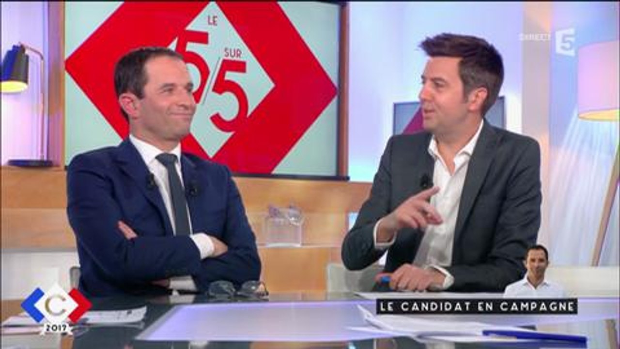 C à vous : Benoît Hamon tout nu sur les Champs...