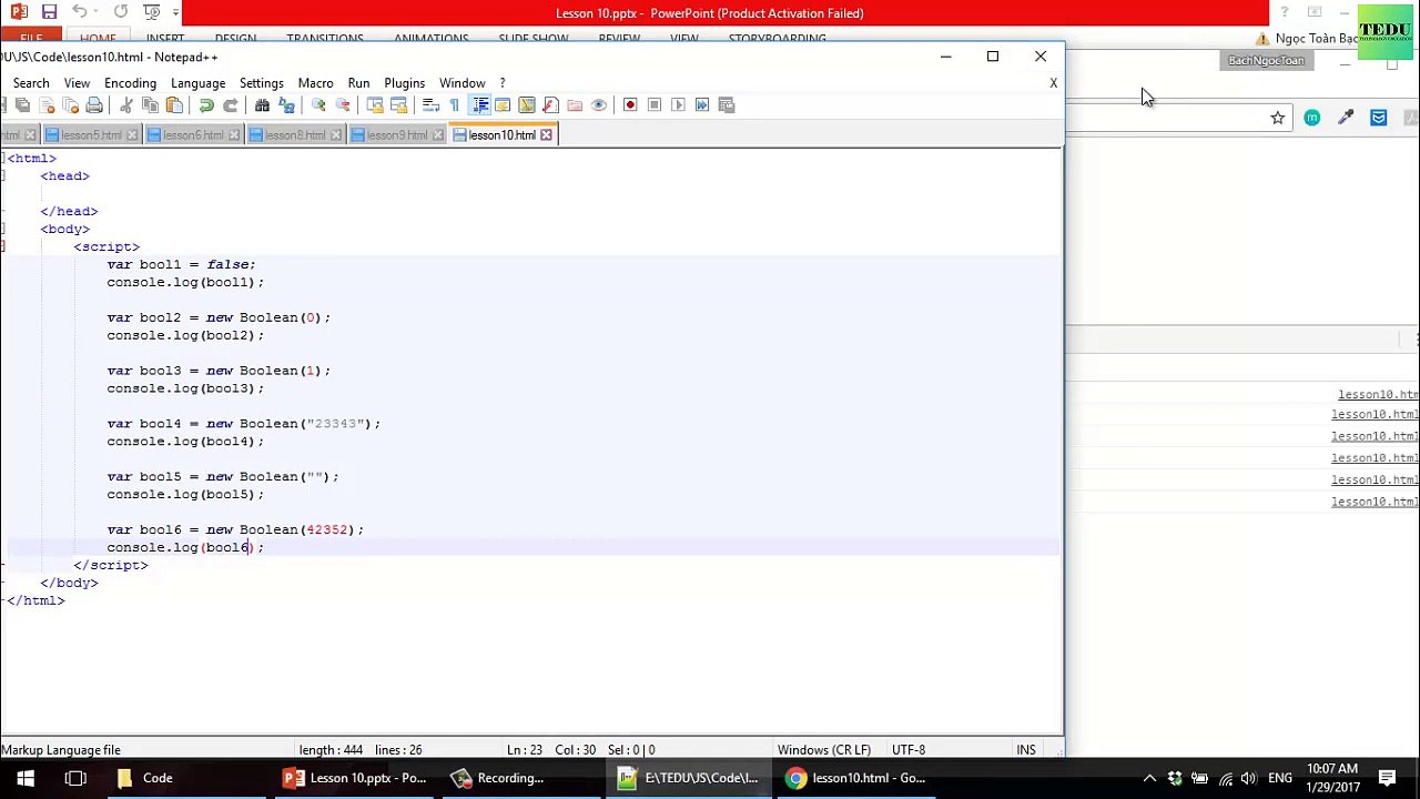 JavaScript căn bản - Bài 10  Boolean trong JavaScript