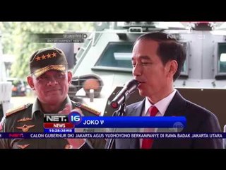 Presiden Naik Panser Anoa Amphibi - NET 16