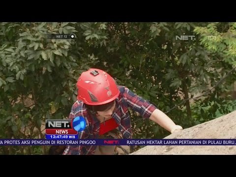 Keseruan Mendaki Jalur Pendakian Via Ferrata Gunung Parang Purwakarta - NET 12