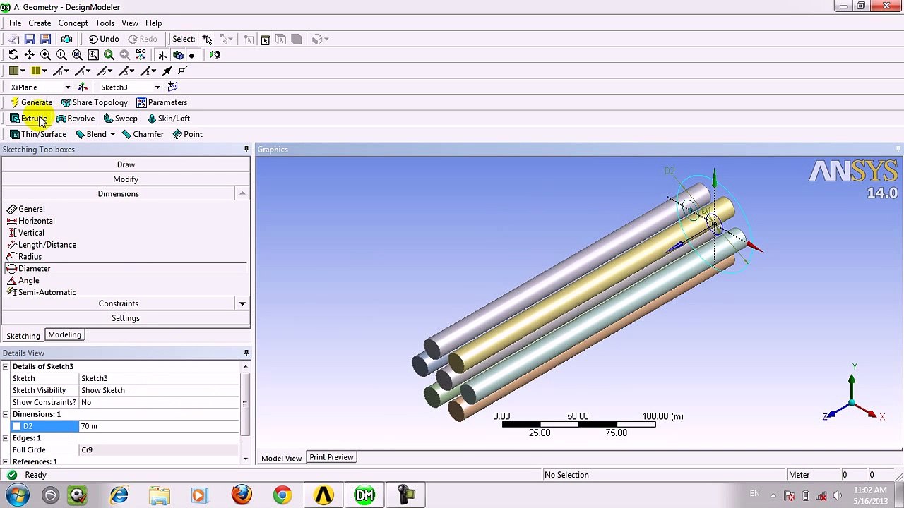 Ansys 14 Geometry 3