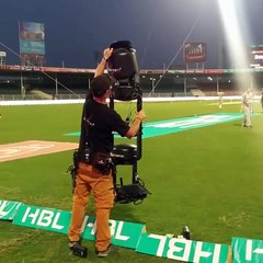 Setting up the Spider Cam. #PSL2017