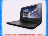 Lenovo ideapad 100 3962 cm (156 Zoll HD Glare) Notebook (Intel Core i3-5005U 2GHz 4GB RAM 256GB