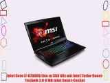 MSI GE72-6QD161 439 cm (173 Zoll) Notebook (Intel Core i7 -6700HQ (Skylake) 16GB RAM 1TB HDD
