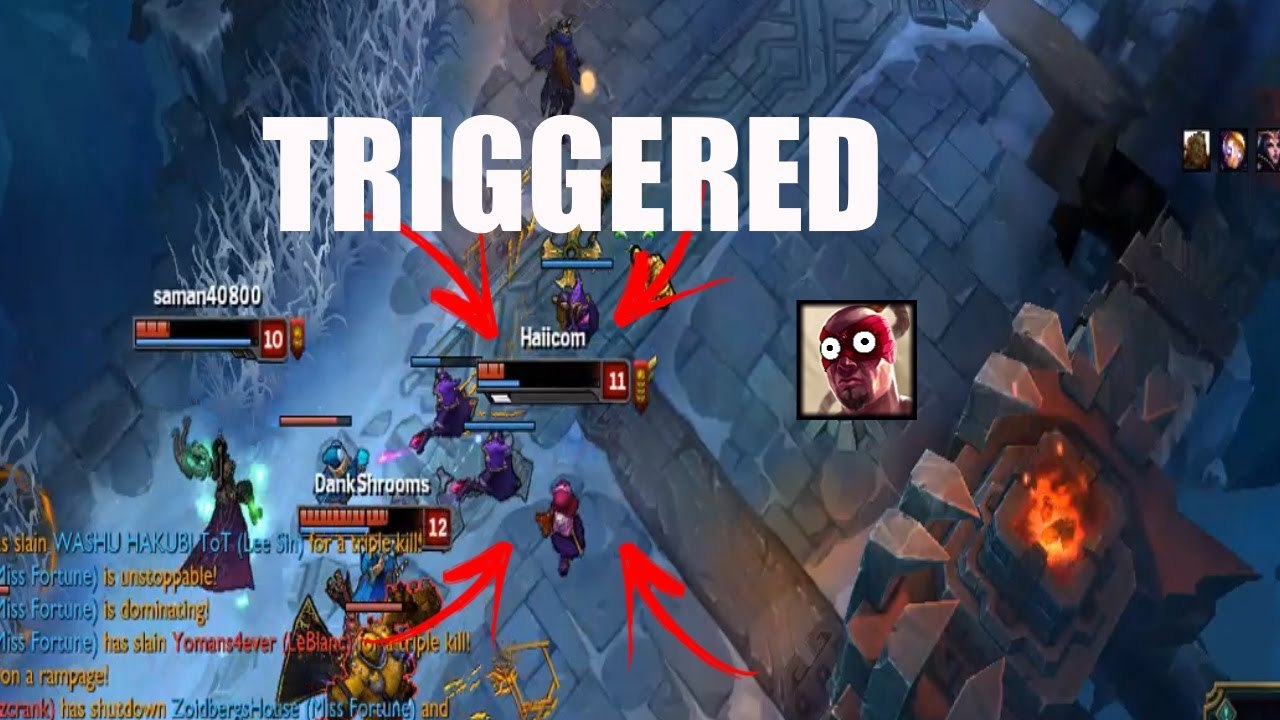 TRIGGERED LEE SIN  LEAGUE OF LEGENDS  LOL
