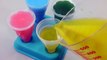 DIY Cómo Hacer los Colores de Yogur Jugo Helado de Jalea de Pudín de Aprender los Colores Slime Gran Syring