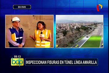 Línea Amarilla: inspeccionaron fisuras reportadas en túnel de proyecto