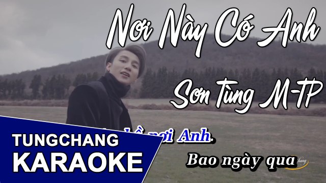 Nơi Này Có Anh Karaoke | Sơn Tùng M-TP | Karaoke Full Beat
