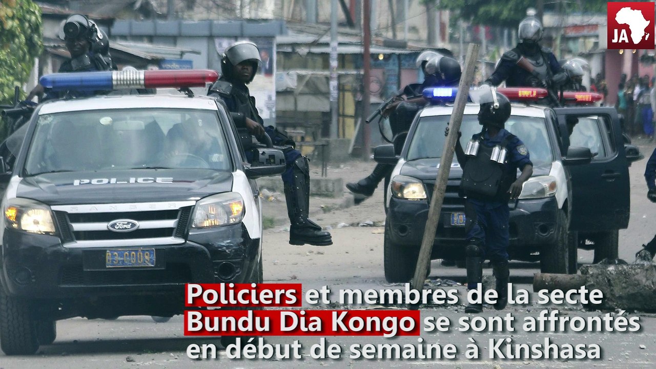 Huit blessés dans des affrontements entre policiers et membres de la secte Bundu Dia Kongo à Kinshasa