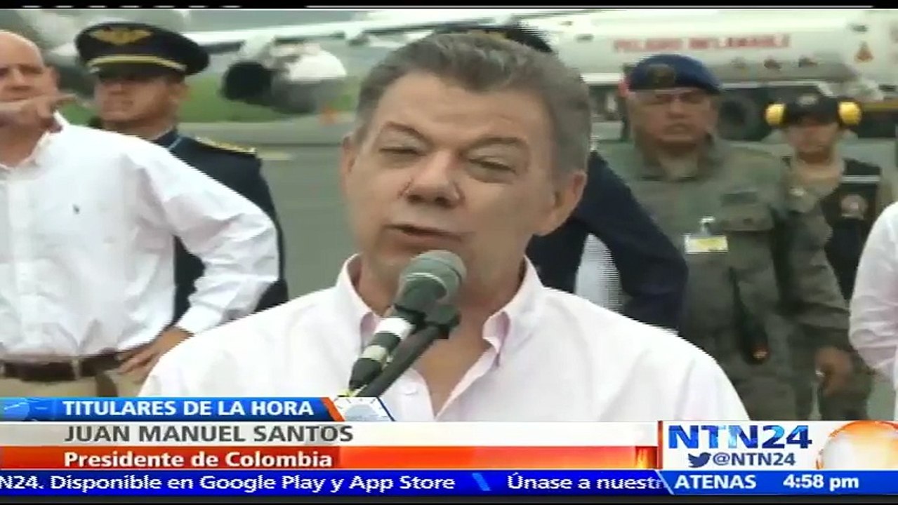 Santos reitera agradecimiento a Correa por su apoyo en el proceso de paz colombiano