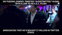CEO Jack Dorsey buys $7 million in Twitter stock