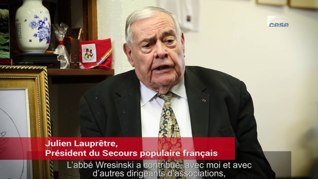 Julien LAUPRETRE, Président du Secours populaire français - cese