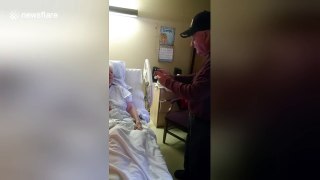 86-year-old man serenades bed-bound wife on Valentine's Day