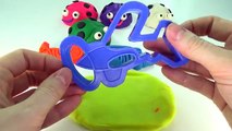 Play and Learn Colours with Play dough Bugs Vehicle Molds Fun & Creative for children