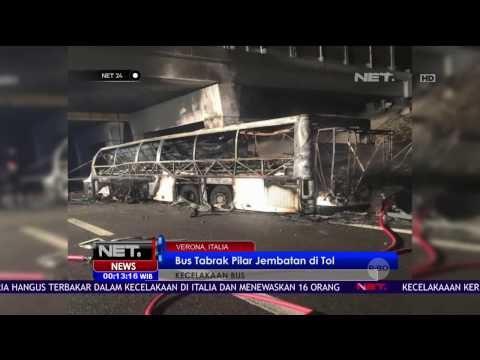 Bus Rombongan Pelajar Hangus Terbakar di Italia, 16 Orang Tewas dan 40 Lainnya Terluka - NET24