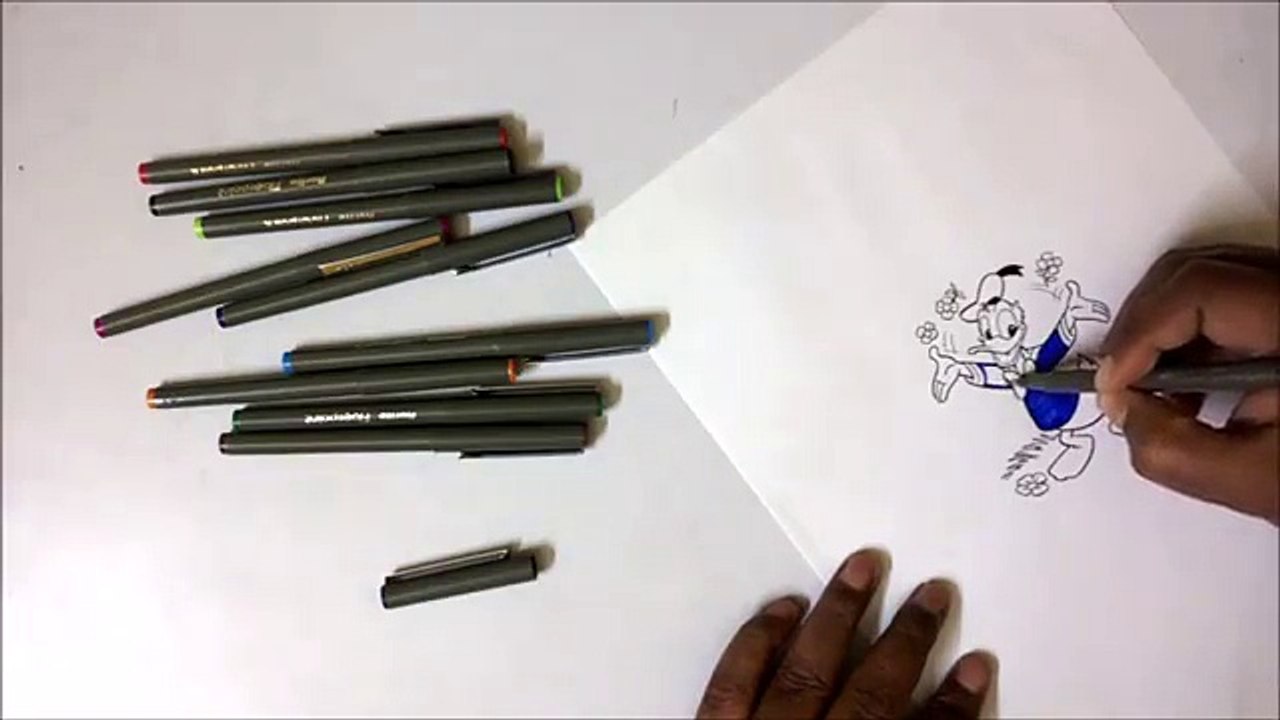 COLOURING DONALD DUCK 3