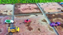 Hot Wheels HIGH JUMP Challenge with Batman Angry Birds & Disney Cars by KIDCITY
