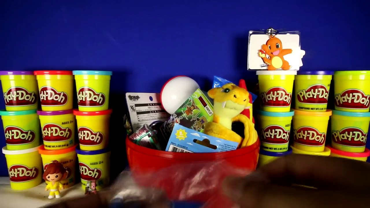 GIANT CHARIZARD Surprise Egg Play Doh - Pokemon Toys Lego Super Mario Minecraft