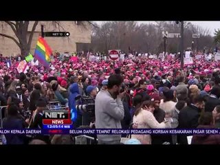Tolak Donald Trump, Unjuk Rasa Perempuan Digelar Serentak di Amerika - NET 12