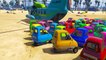 Dessin animé. 4 voitures colorées : une nouvelle COURSE. Vidéo 3D pour enfants apprendrel