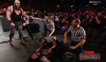wwe raw 20/02/2017 Roman Reigns attack Braun Strowman But Look Whats happen after this Braun Strowman kill Roman Reigns