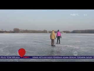Serunya Bermain Ice Skating di Danau Beku Nootdorp, Belanda - NET 12
