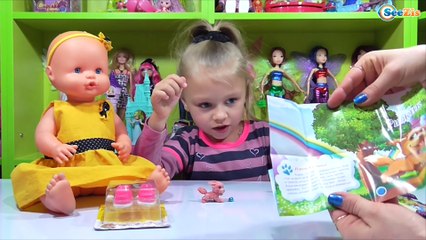 Download Video: ✔ Кукла Ненуко и Ярослава открывают сюрпризы Shopkins / Doll Nenuco / Unboxing toy with Yaroslava ✔