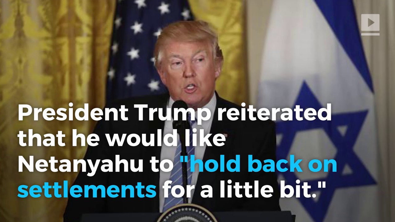 Trump supports whatever peace plan satisfies both Israel and the Palestinians