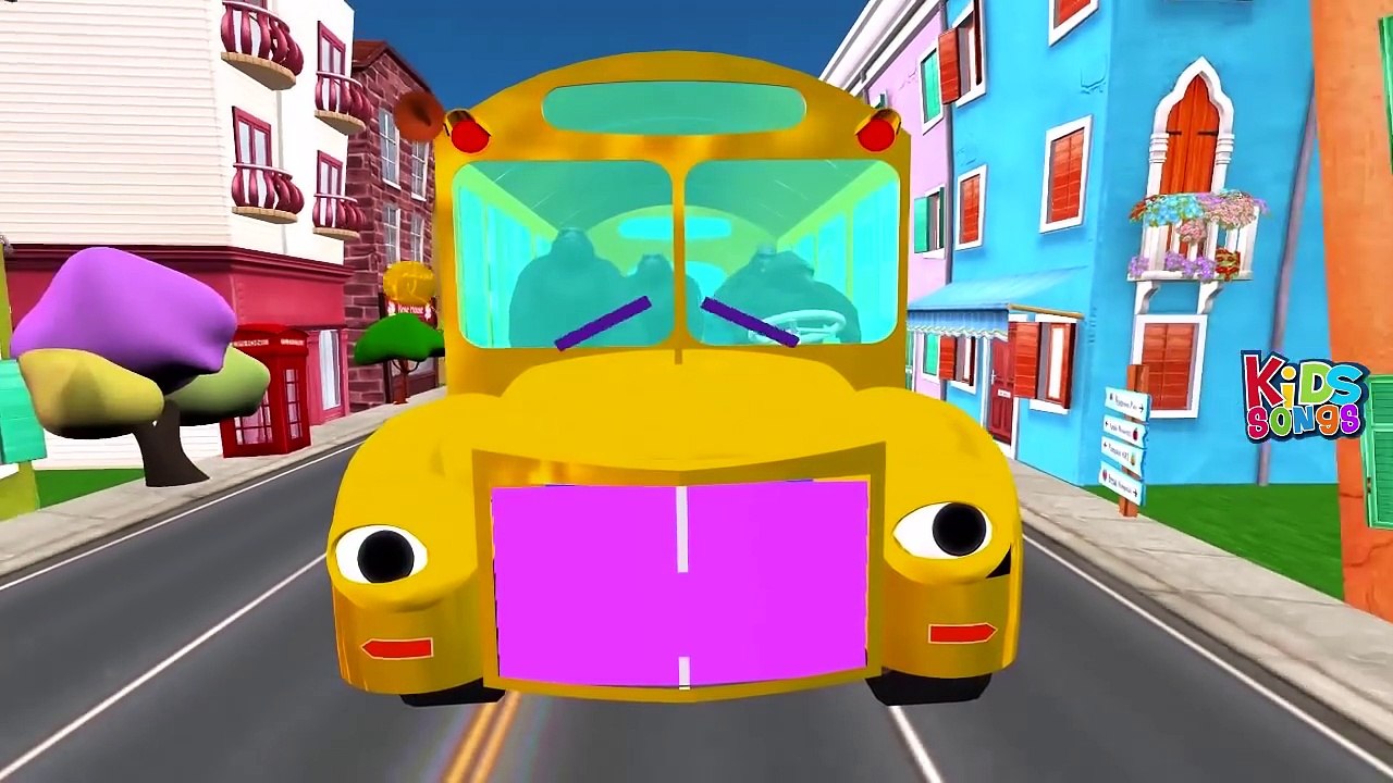 The Wheels on the Bus Animal Sounds Song Nursery Rhymes Compilation from Dave and Ava