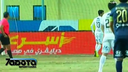 اهداف مباراة ( الزمالك - الانتاج الحربى ) 1-2  كاملة HD  اهداف الشوط لااول .